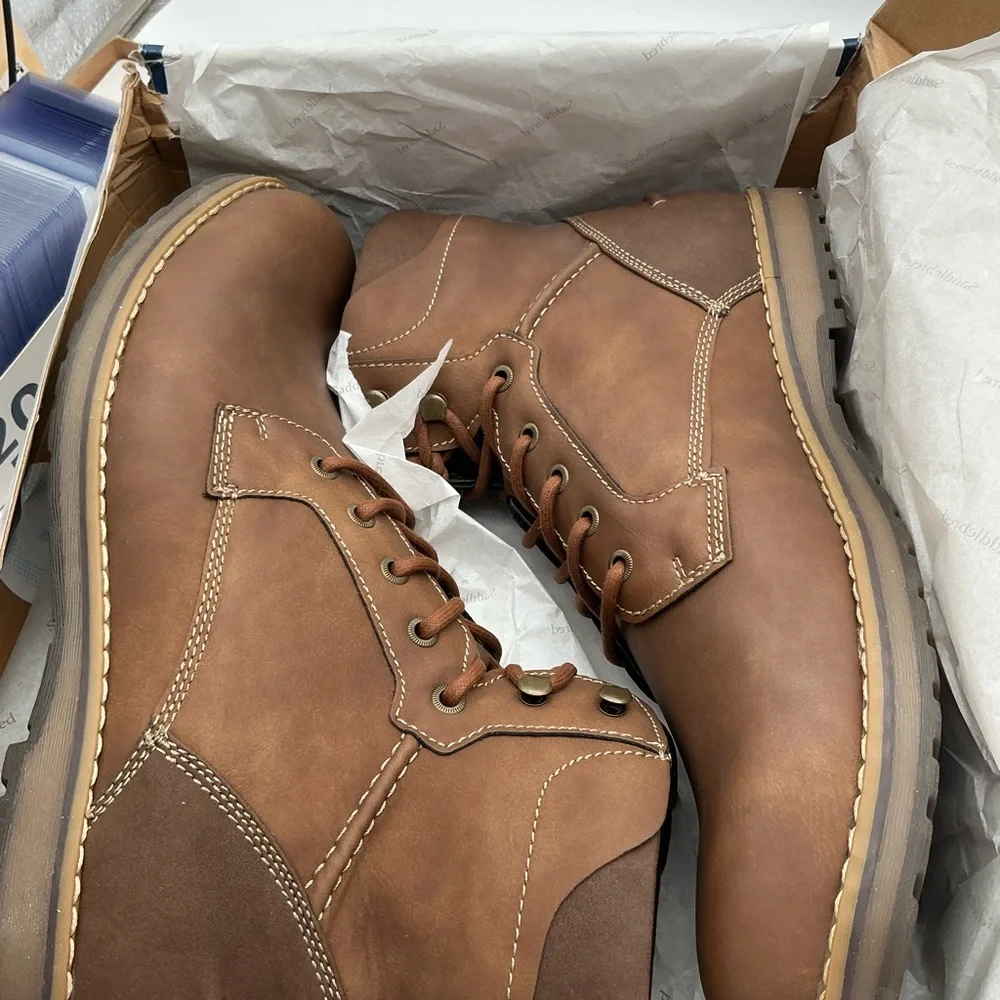 Saddlebred‎ Tan vegan Leather Boots size 13M